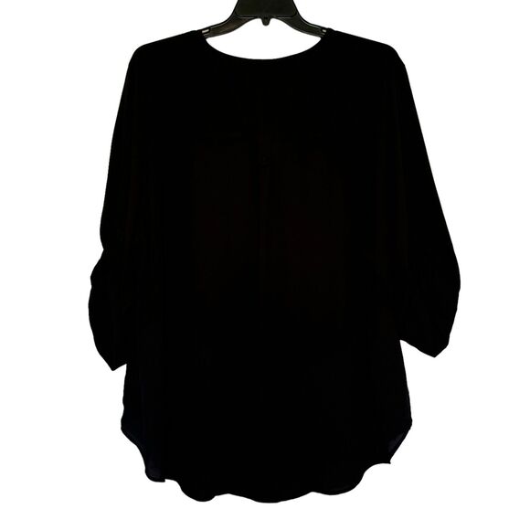 TORRID woman's plus size 4X Harper Georgette pullover 3/4 sleeve blouse top - Picture 4 of 14
